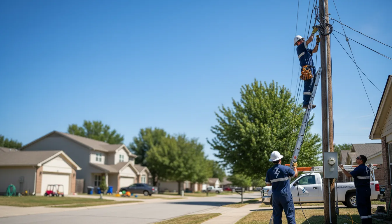 Residential electrician providing installation services in Fruitland, IA